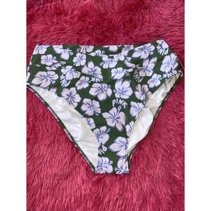 Victorias Secret PINK V Crossover‎ High Waist Cheeky Bikini Bottom XXL FLORAL